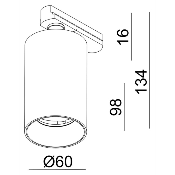 Трековый светильник Deko-Light Can 707080