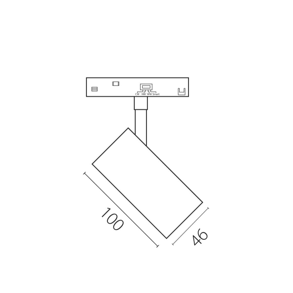 Трековый светильник Lightstar Uno Cct 209506CCT
