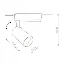 Трековый светодиодный светильник Nowodvorski Profile Iris 9010