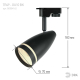 Трековый светильник однофазный ЭРА Taper TR49-GU10 BK Б0054162
