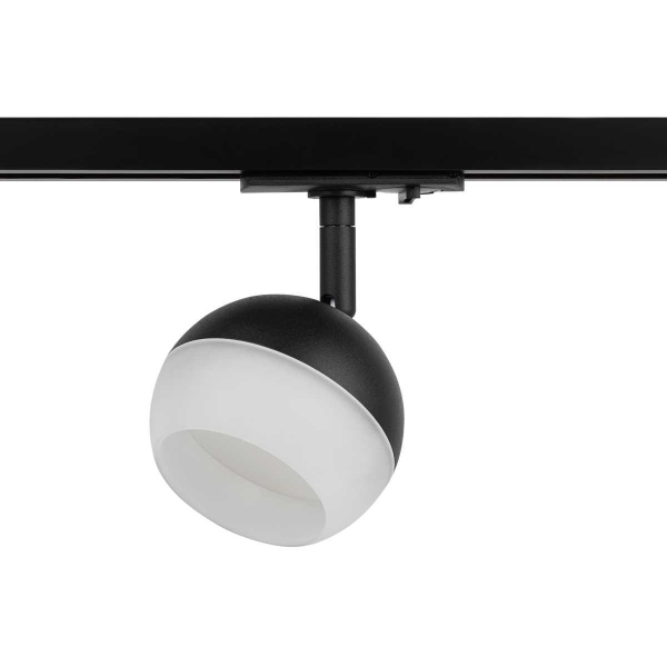 Трековый светильник однофазный ЭРА Round TR46-GX53 BK Б0054153