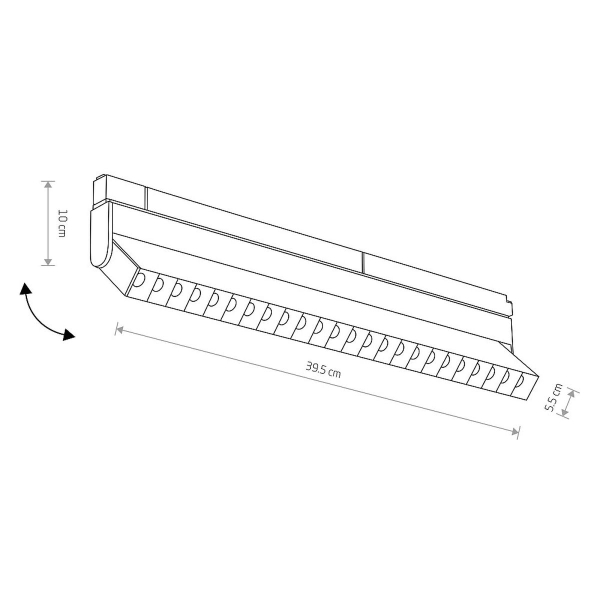 Трековый магнитный светильник Nowodvorski Focus Led Black 10645