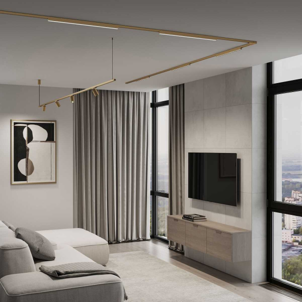 Трековый светильник Elektrostandard Brass Line a071850