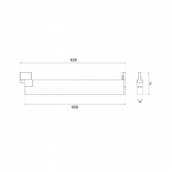 Трековый светодиодный светильник Elektrostandard X-Line черный матовый 28W 4200K LTB55 a052446