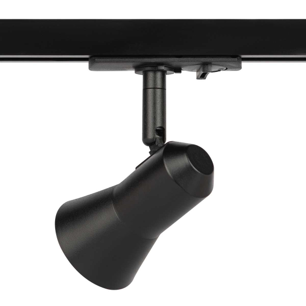 Трековый светильник однофазный ЭРА Taper TR37-GU10 BK Б0053304