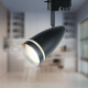 Трековый светильник однофазный ЭРА Taper TR49-GU10 BK Б0054162