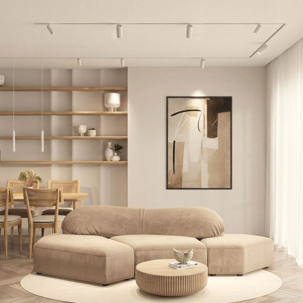 Трековый светодиодный светильник Denkirs Simple Spot DK8120-WH