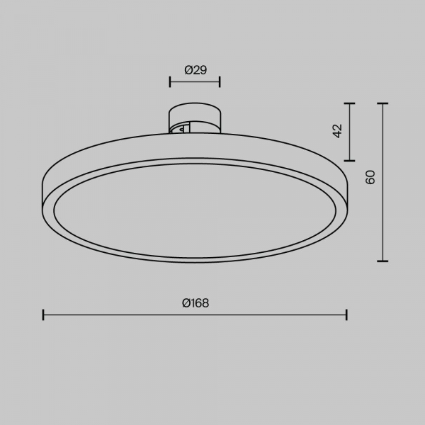 Трековый светодиодный светильник Maytoni Technical Flarity Plato TR153-1-10W3K-BS