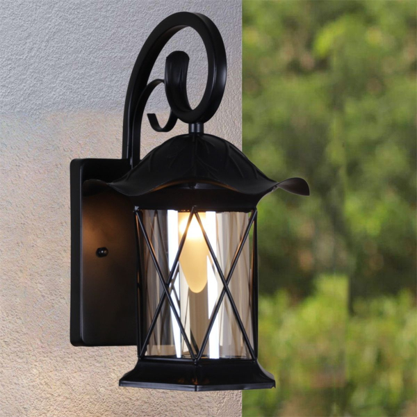 Уличный настенный светильник Reluce 08281-9.2-001U BK RLOS