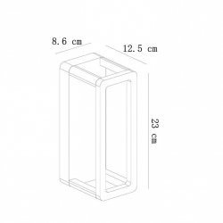 Уличный настенный светодиодный светильник Arte Lamp Hassaleh A3374AL-1BR