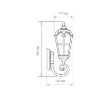 Уличный настенный светильник Elektrostandard Mira a025300