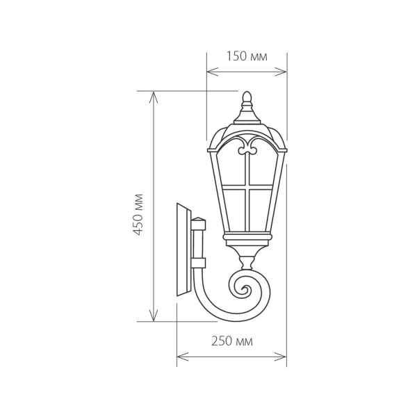 Уличный настенный светильник Elektrostandard Mira a025300 Уличный настенный светильник Elektrostandard Mira a025300