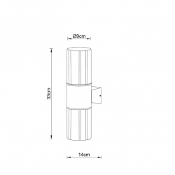 Уличный настенный светильник Arte Lamp Seginus A6515AL-2BK