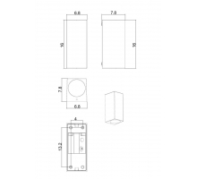 Уличный настенный светильник Arte Lamp Artefact A3404AL-2BK