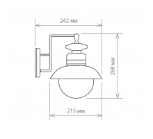 Уличный настенный cветильник Elektrostandard Talli D GL 3002D брауни a038481