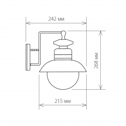 Уличный настенный cветильник Elektrostandard Talli D GL 3002D брауни a038481