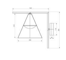 Уличный настенный светодиодный светильник Elektrostandard Bevel 35184/D a068471