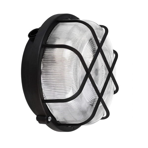 Уличный настенный светильник Deko-Light Syrma Round Black 401015