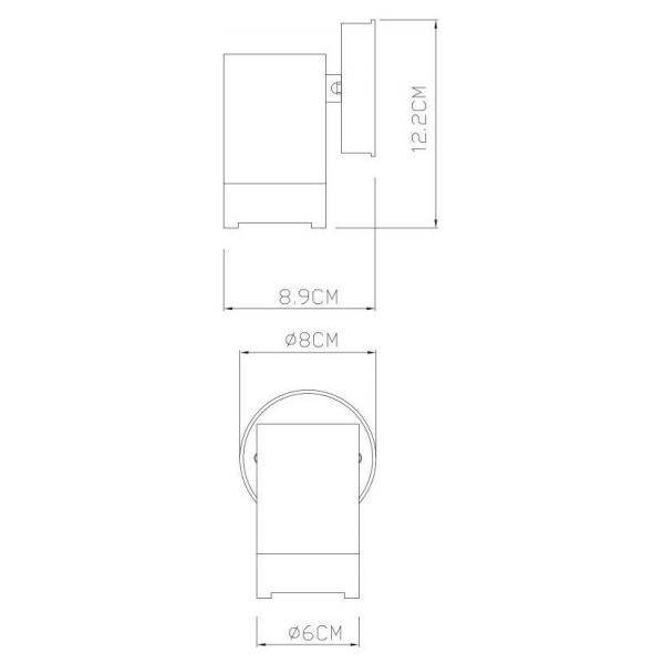 Уличный настенный светильник Arte Lamp Atlas A3503AL-1WH