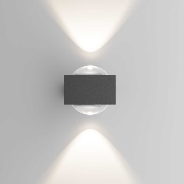 Уличный настенный светильник со светодиодами Elektrostandard Lenses a070452 Уличный настенный светильник со светодиодами Elektrostandard Lenses a070452