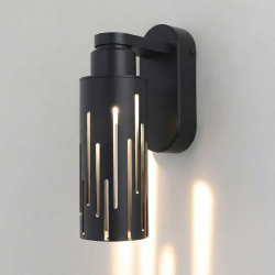 Уличный настенный светодиодный cветильник Elektrostandard Streak (35197/W) 3000K черный a072054