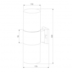 Уличный настенный светильник Elektrostandard Roil 35125/D a055636