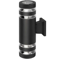 Светильник уличный настенный ЭРА «Адрия» GBW-102-BL-0300 230В 2хЕ27 IP54 вверх/вниз черный Б0069596