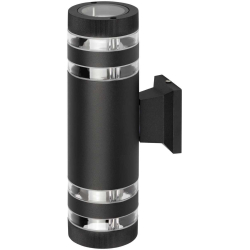 Светильник уличный настенный ЭРА «Адрия» GBW-102-BL-0300 230В 2хЕ27 IP54 вверх/вниз черный Б0069596