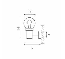 Уличный настенный светильник Lightstar Bolla 373610