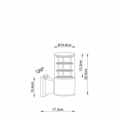 Уличный настенный светильник Arte Lamp Tokyo A5315AL-1BK