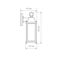 Уличный настенный cветильник Elektrostandard 1008D Brick черный a038438