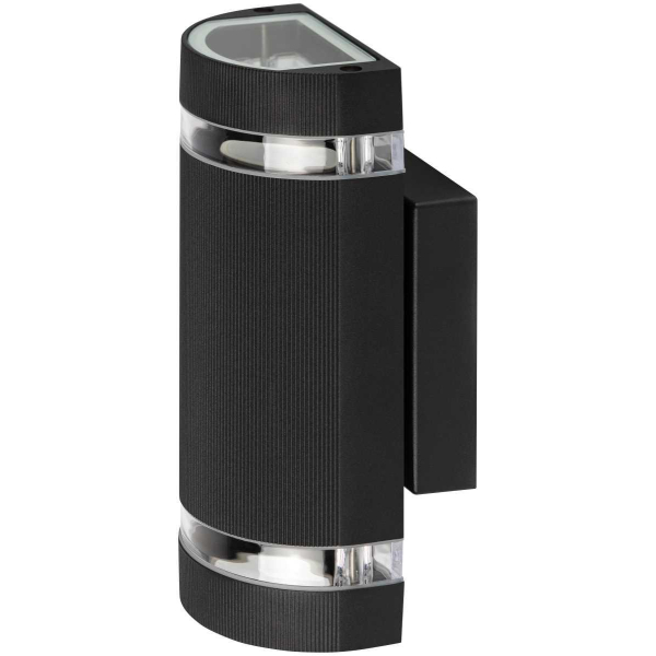 Светильник уличный настенный ЭРА «Адрия» GBW-102-BL-0230 230В 2хGU10 IP54 вверх/вниз черный Б0069595