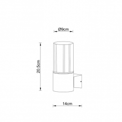 Уличный настенный светильник Arte Lamp Seginus A6515AL-1BK