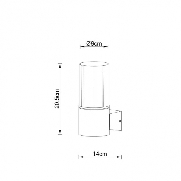 Уличный настенный светильник Arte Lamp Seginus A6515AL-1BK