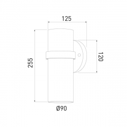 Уличный настенный cветильник Elektrostandard Grin 35000/D черный a061037