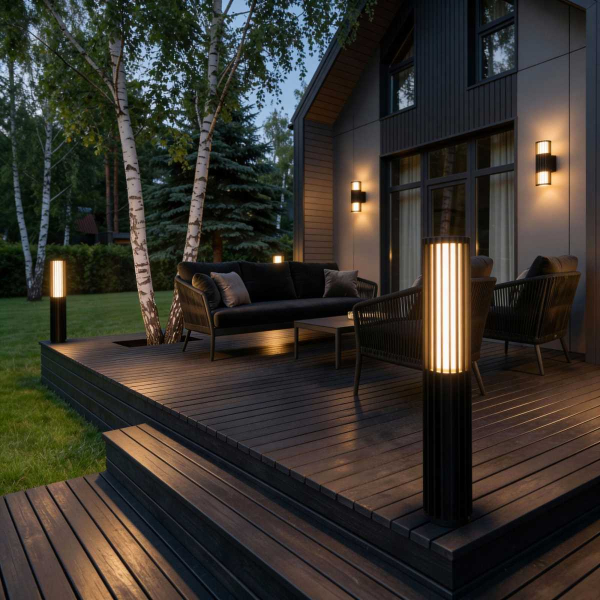 Уличный настенный светодиодный cветильник Elektrostandard Entero (35189/W) 3000K черный a072082