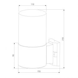 Уличный настенный светильник Elektrostandard Roil 35125/U a055630