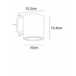 Уличный настенный светодиодный светильник Arte Lamp Torcular A1813AL-1BK