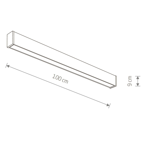 Уличный настенно-потолочный светильник Nowodvorski Outline Led M Black 11361