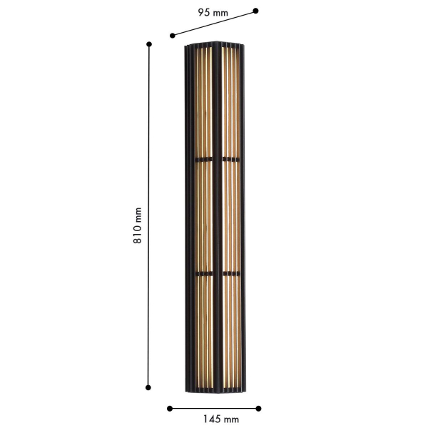 Уличный настенный светильник Favourite Trellis 4824-3W