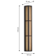 Уличный настенный светильник Favourite Trellis 4824-3W