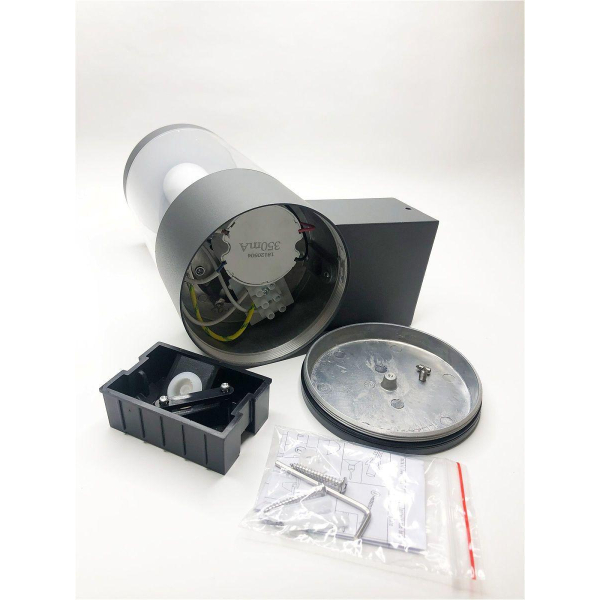 Уличный настенный светодиодный светильник Elvan PJ-1504/1-11,5W-WW-Gr Уличный настенный светодиодный светильник Elvan PJ-1504/1-11,5W-WW-Gr