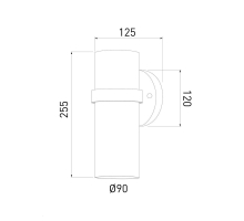 Уличный настенный cветильник Elektrostandard Grin 35000/D белый a061036