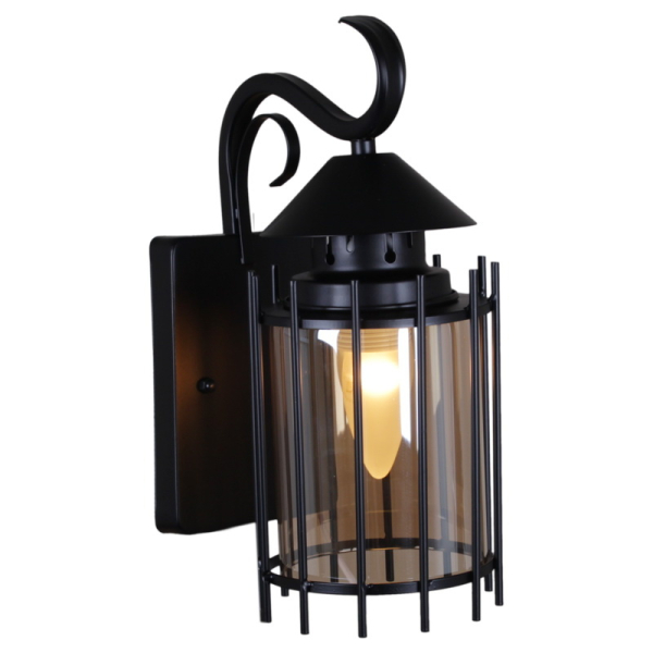 Уличный настенный светильник Reluce 08284-9.2-001U BK RLOS