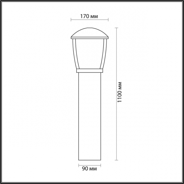 Уличный светильник Odeon Light Nature Tako 4051/1F