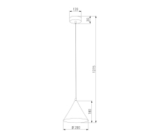 Уличный подвесной светодиодный светильник Elektrostandard Bevel 35184/H a068472