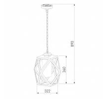 Уличный подвесной светильник Elektrostandard Ambra 35133/H черный a056233