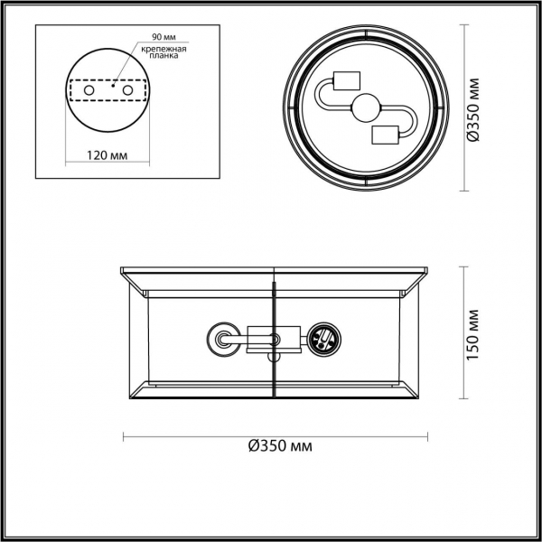 Уличный светильник Odeon Light Nature Mavret 4961/2C