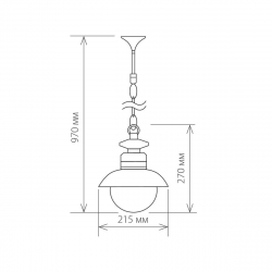 Уличный подвесной cветильник Elektrostandard Talli H GL 3002H брауни a038482