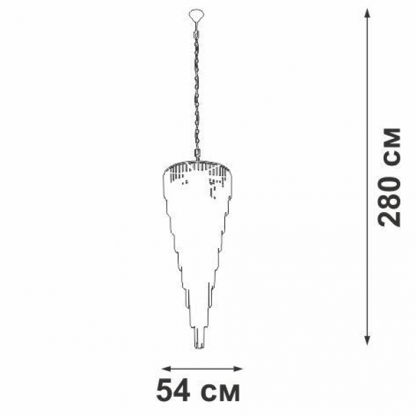 Каскадная люстра Vitaluce V5876-9/25